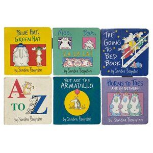 Sandra Boynton Books Lot Board Books Kids Children 1995 2011 Made In USA Moo
